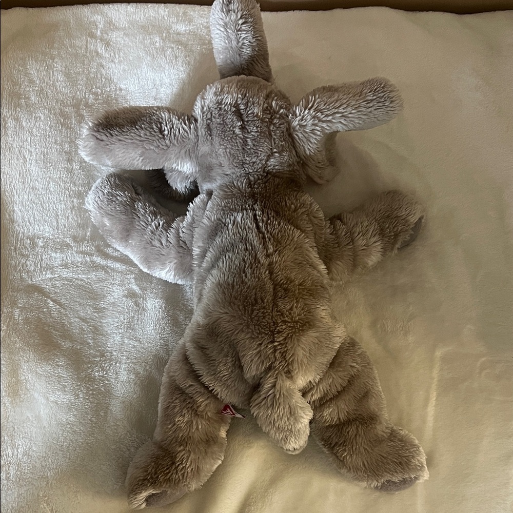 Ty Gray and Pink Stuffed Elephant - Picture 4 of 9